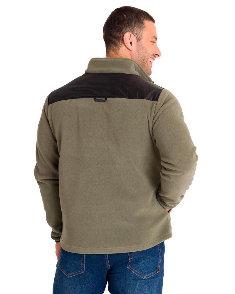 Polar-Manga-Larga-Hombre-Fleece-Utility-Full-Zip-Oliva-Cat