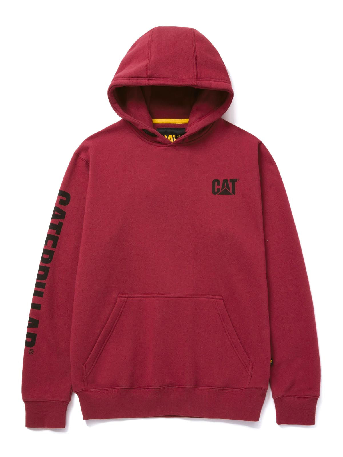 Polerón Manga Larga Hombre Trademark Banner Hooded Burdeo Cat