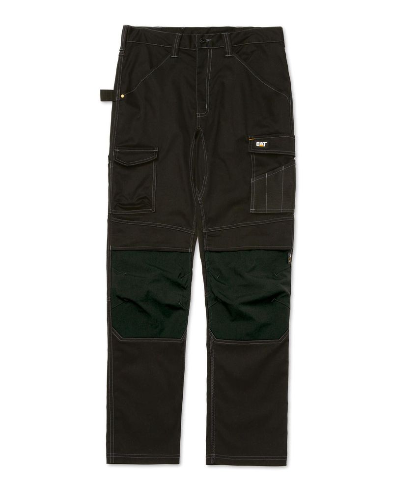 Pantalon-Stretch-Hombre-Essential-Knee-Pocket-Negro-Cat