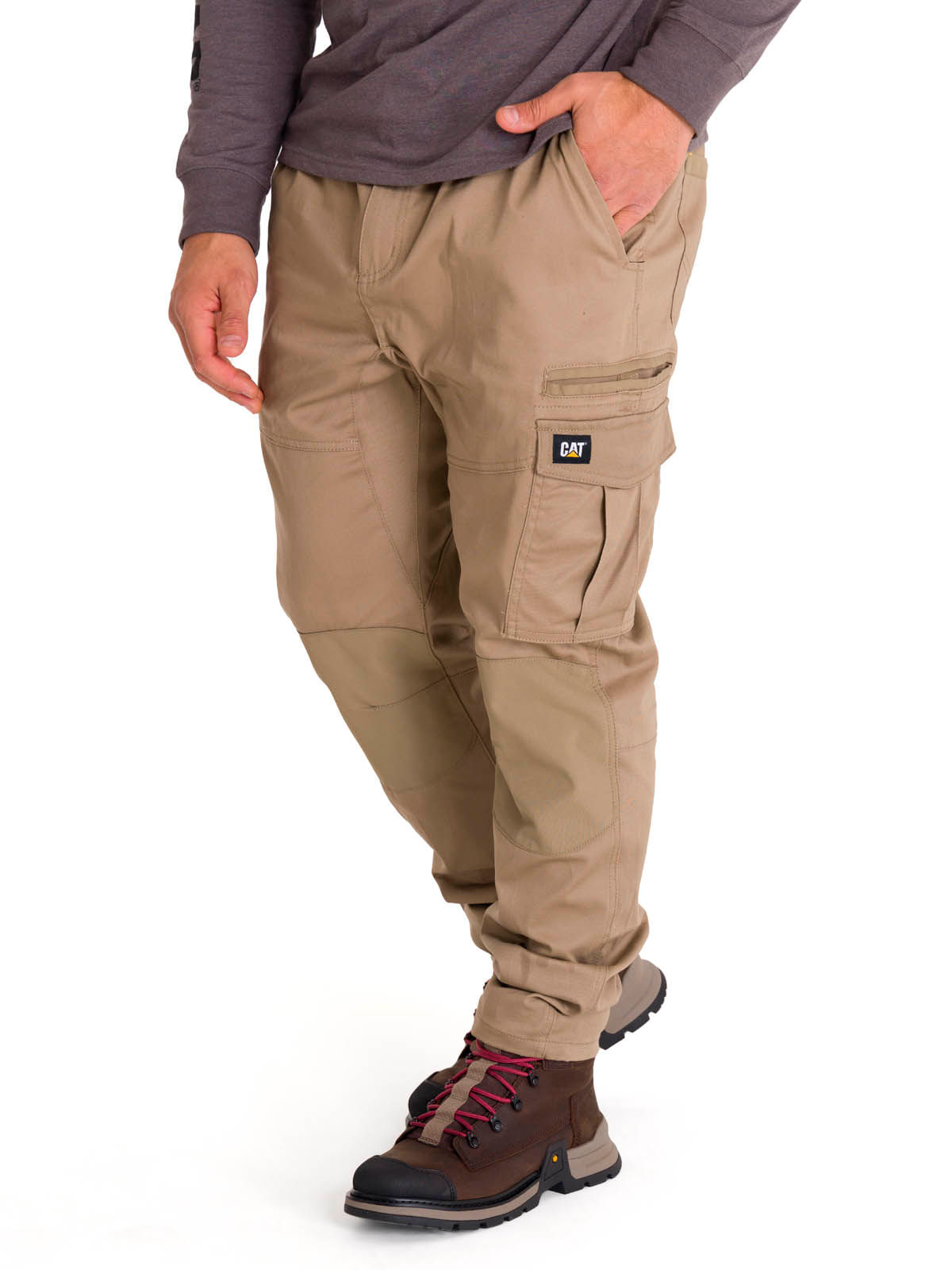 Pantalón Ajustable Hombre Dynamic Pant Caqui Cat