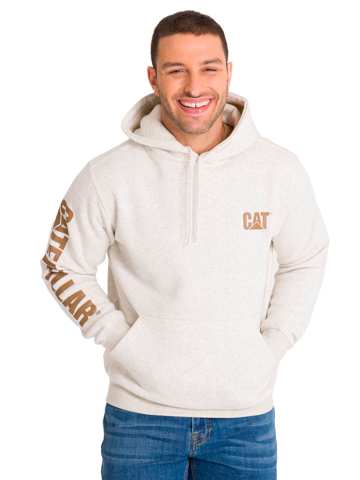Polerón Hombre Trademark Banner Hoody Beige CAT