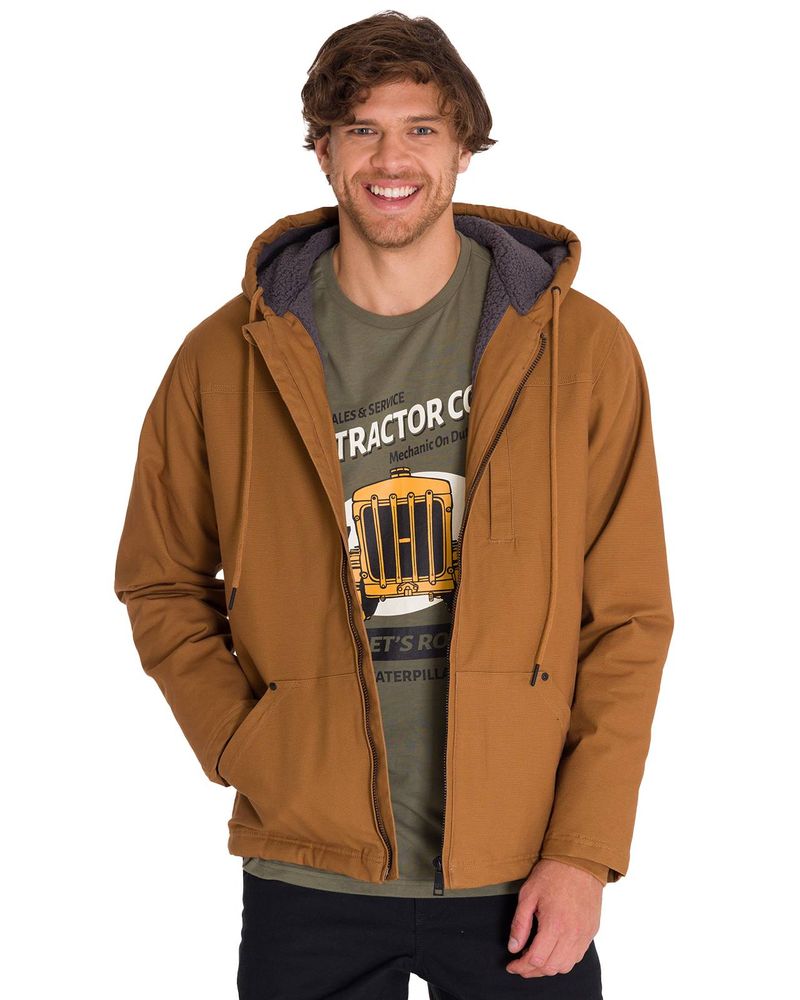 Chaqueta-Hombre-Hooded-Sherpa-Bronze-Cat