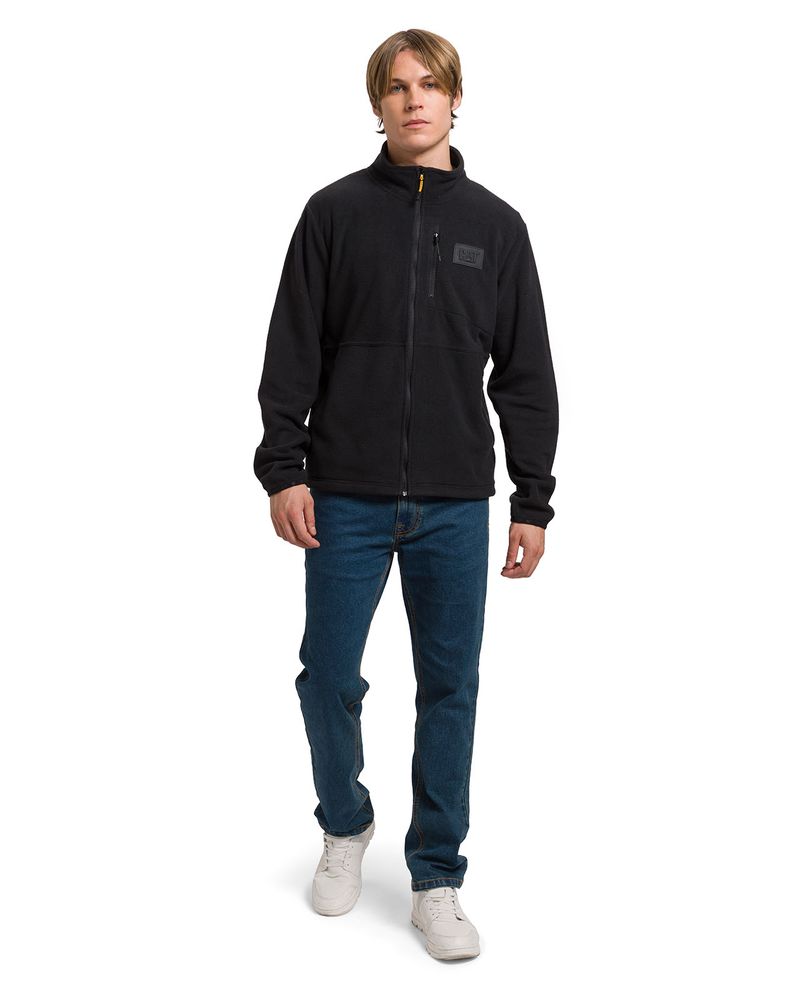 Polar-Hombre-Microfleece-Full-Zip-Negro-CAT