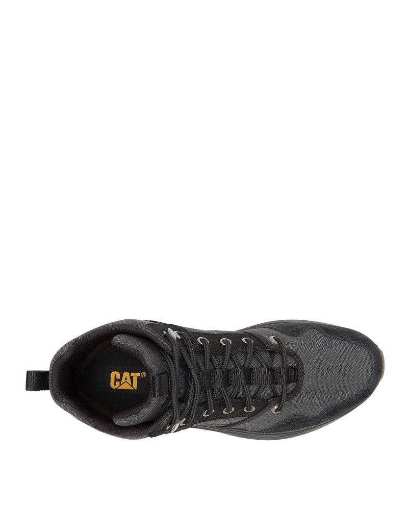 Zapatilla-Con-Caña-Hombre-Colorado-Sneaker-Canvas-Negro-Cat