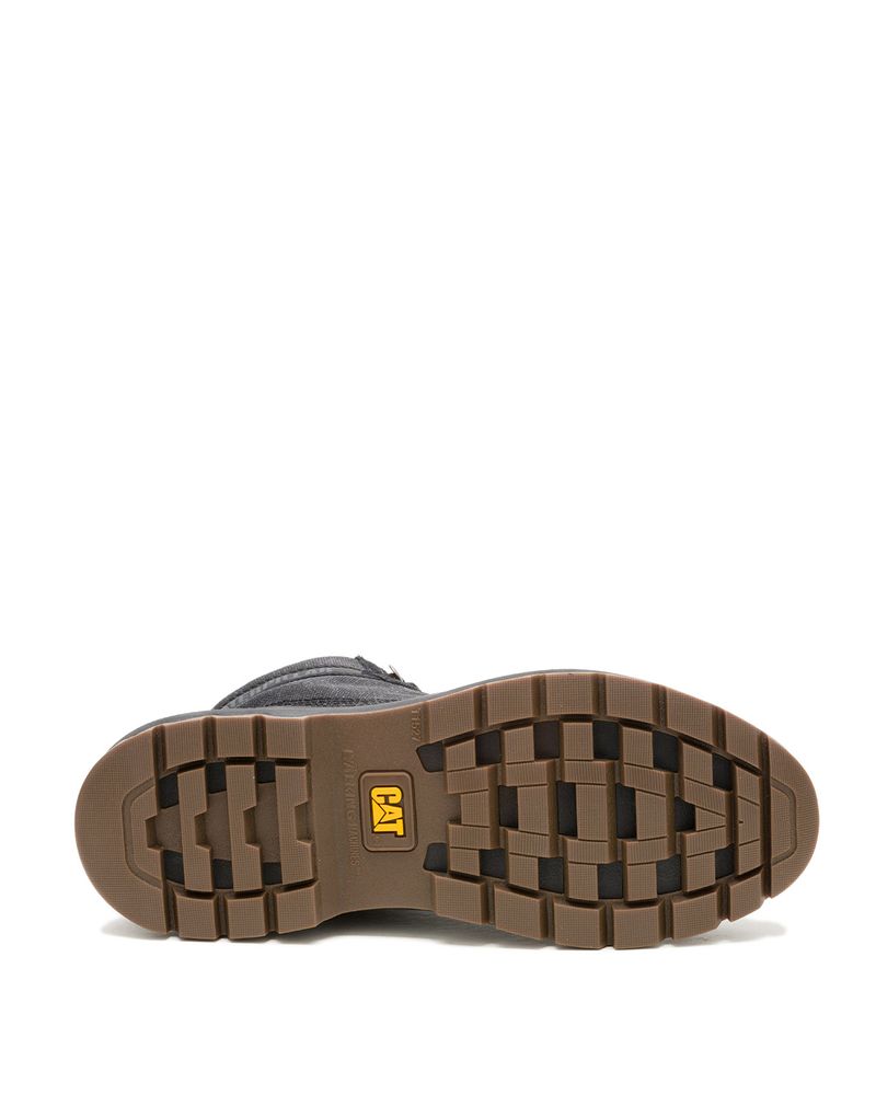 Zapatilla-Con-Caña-Hombre-Colorado-Sneaker-Canvas-Negro-Cat