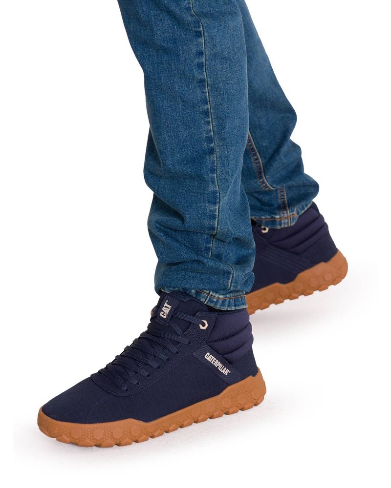 Zapatilla-Con-Caña-Canvas-Hombre-Hex---Mid-Azul-Oscuro-Cat