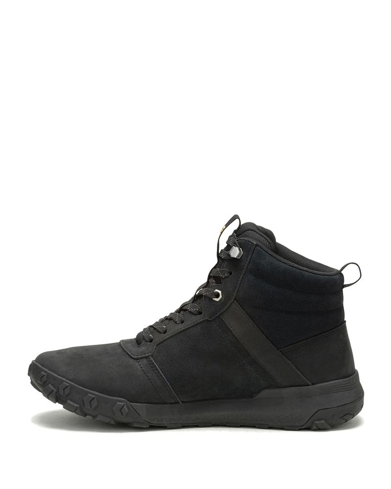Zapatilla-Con-Caña-Cuero-Hombre-Hex-Ready-Mid-Negro-Cat