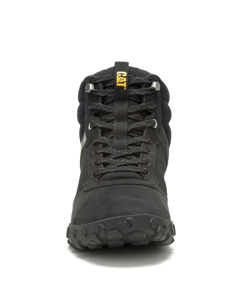 Zapatilla-Con-Caña-Cuero-Hombre-Hex-Ready-Mid-Negro-Cat