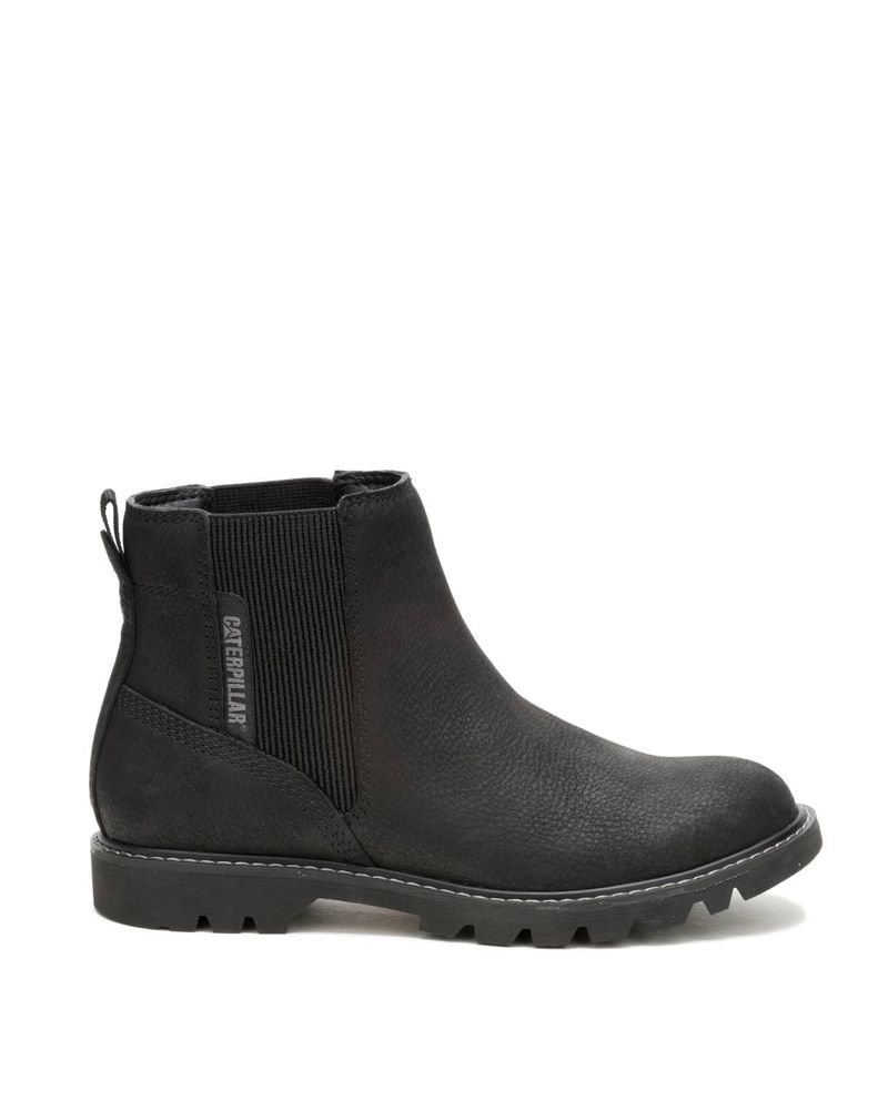 Botin-Cuero-Mujer-Colorado-Chelsea-Negro-Cat