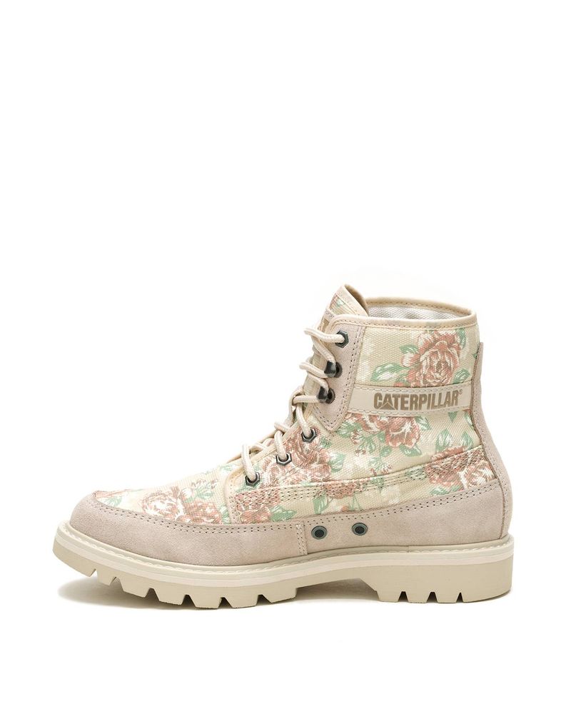 Botin-Canvas-Mujer-Colorado-Beige-Floral-Cat