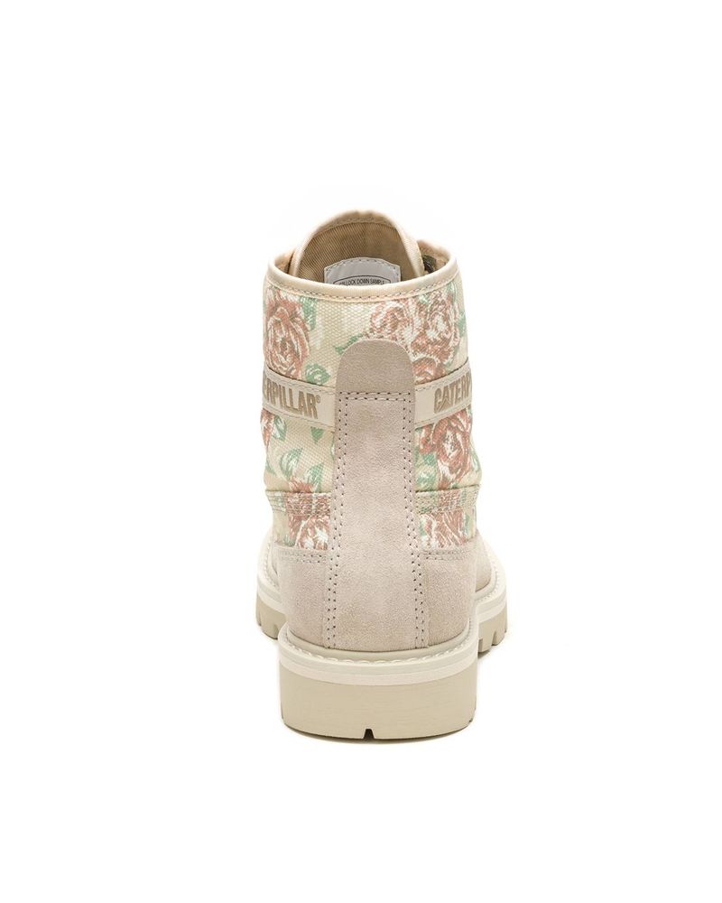 Botin-Canvas-Mujer-Colorado-Beige-Floral-Cat
