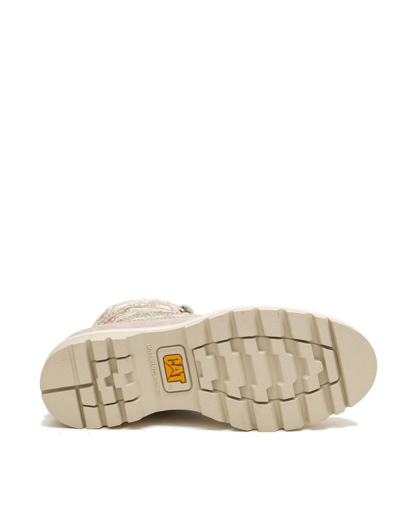 Botin-Canvas-Mujer-Colorado-Beige-Floral-Cat