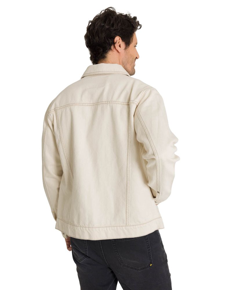 Chaqueta-de-Jeans-Hombre-Denim-Work-Beige-CAT