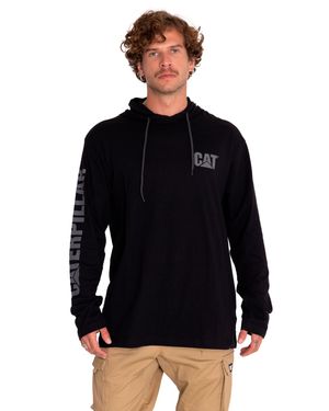Polera Hombre Upf Hooded Banner Cat