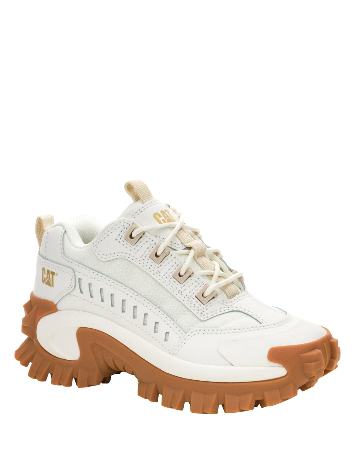 Zapatilla Cuero Mujer Intruder Blanca Cat-Cat Chile Cat Tienda