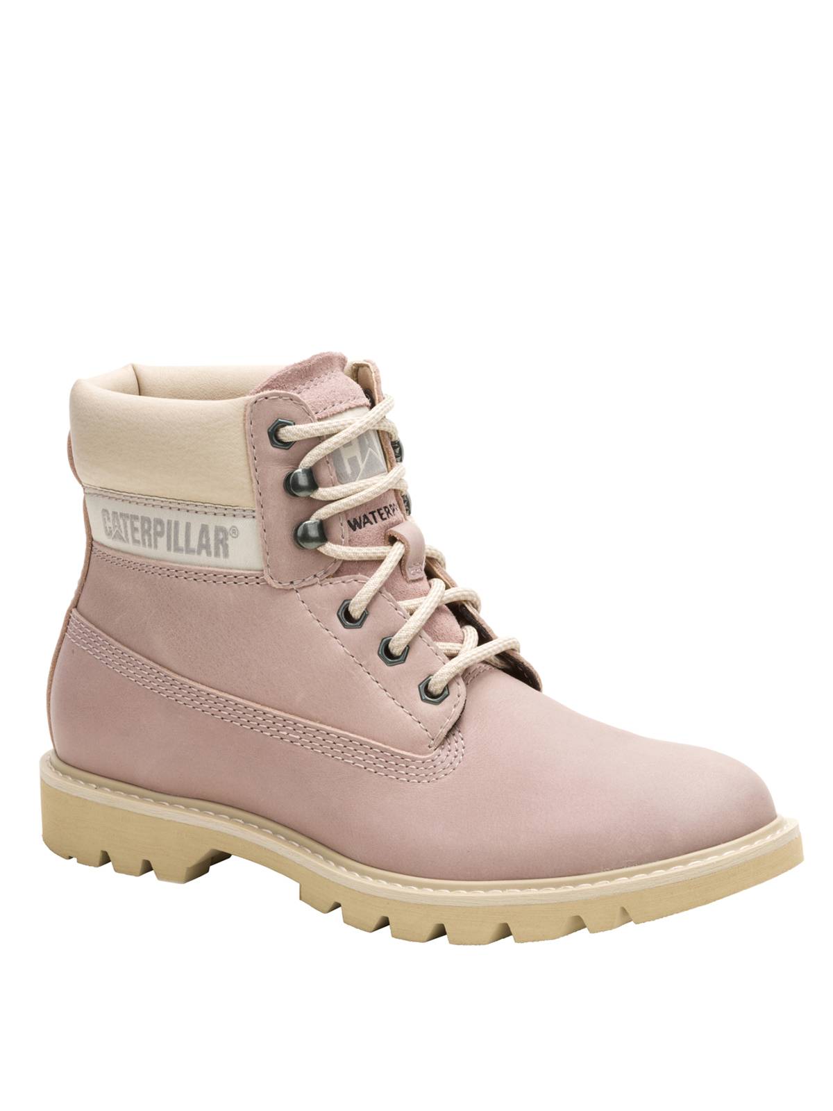 Botín Cuero Waterproof Mujer Colorado Palo Rosa Cat-Cat Chile