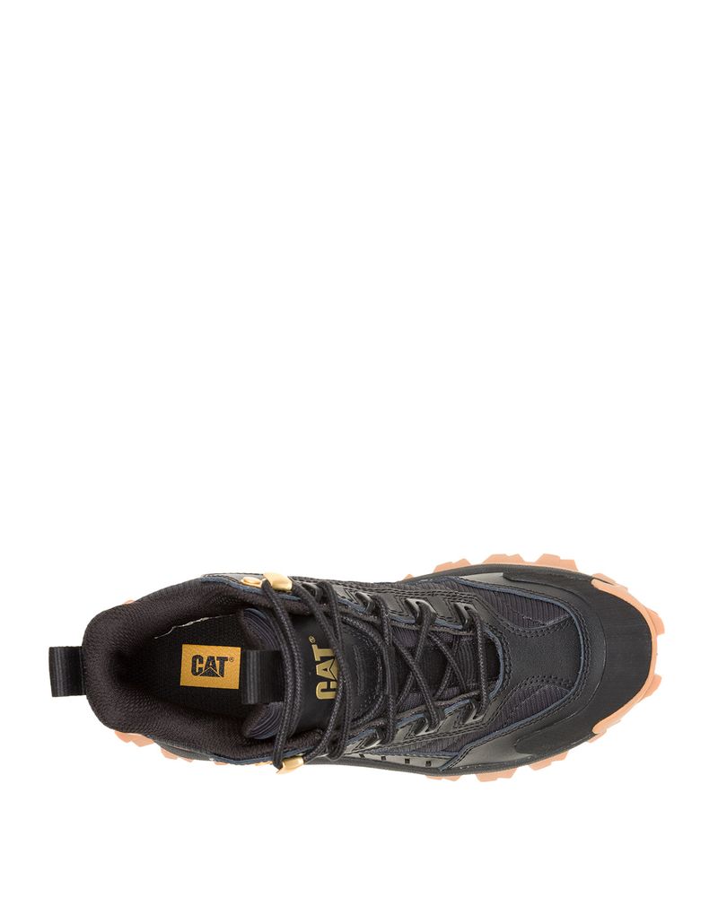 Zapatilla-Con-Caña-Casual-Mujer--Intruder-Mid-Negra-Beige-Cat