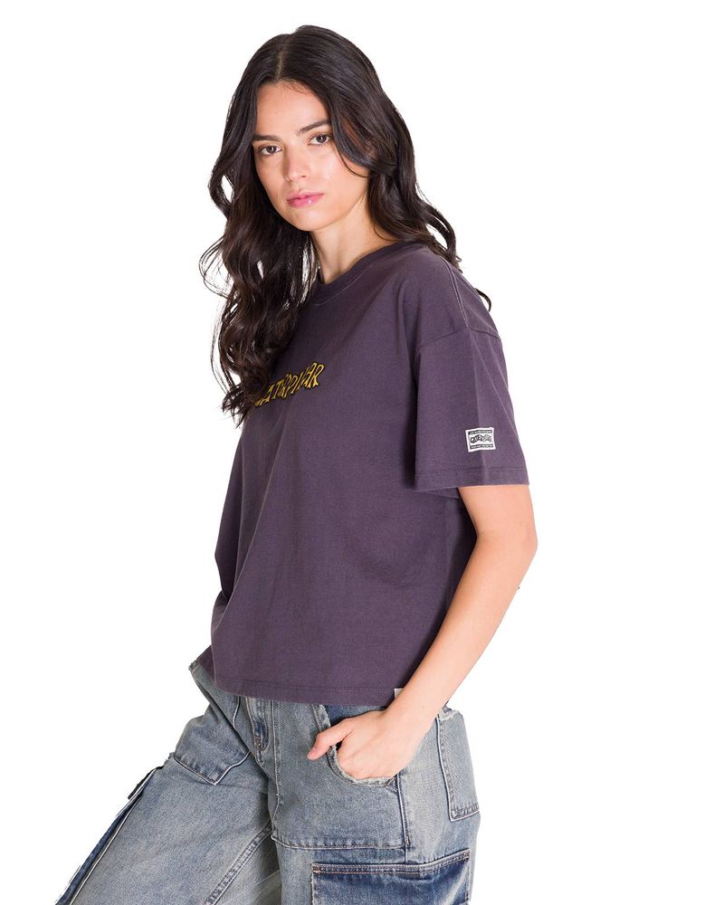 Polera-Manga-Corta-Casual-Mujer-BOXY-HEAVYWEIGHT-HERITAGE-1925-GRAPHIC-TEE-Carbon-Cat