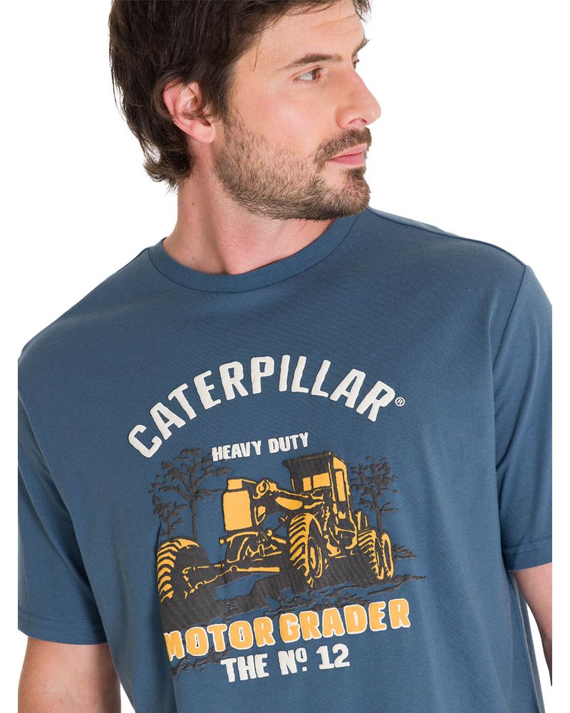 Polera-Manga-Corta-Casual-Hombre-EQUIPMENT-GRAPHIC-TEE-Azul-Acero-Cat