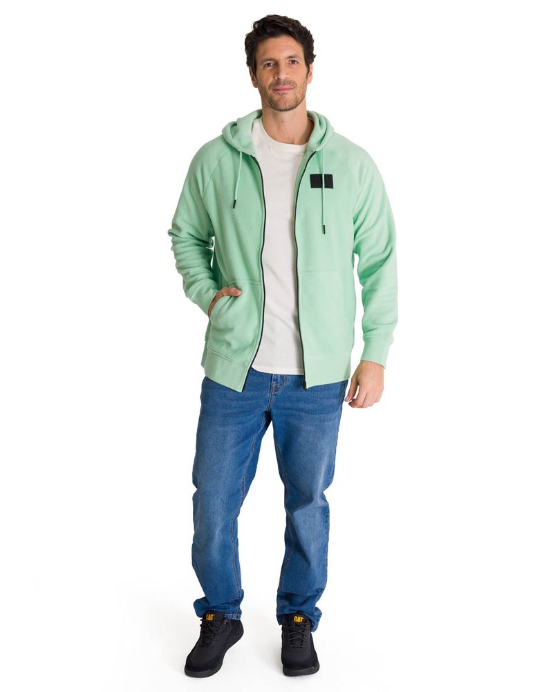 Poleron-Unisex-Microfleece-Full-Zip-Verde-CAT
