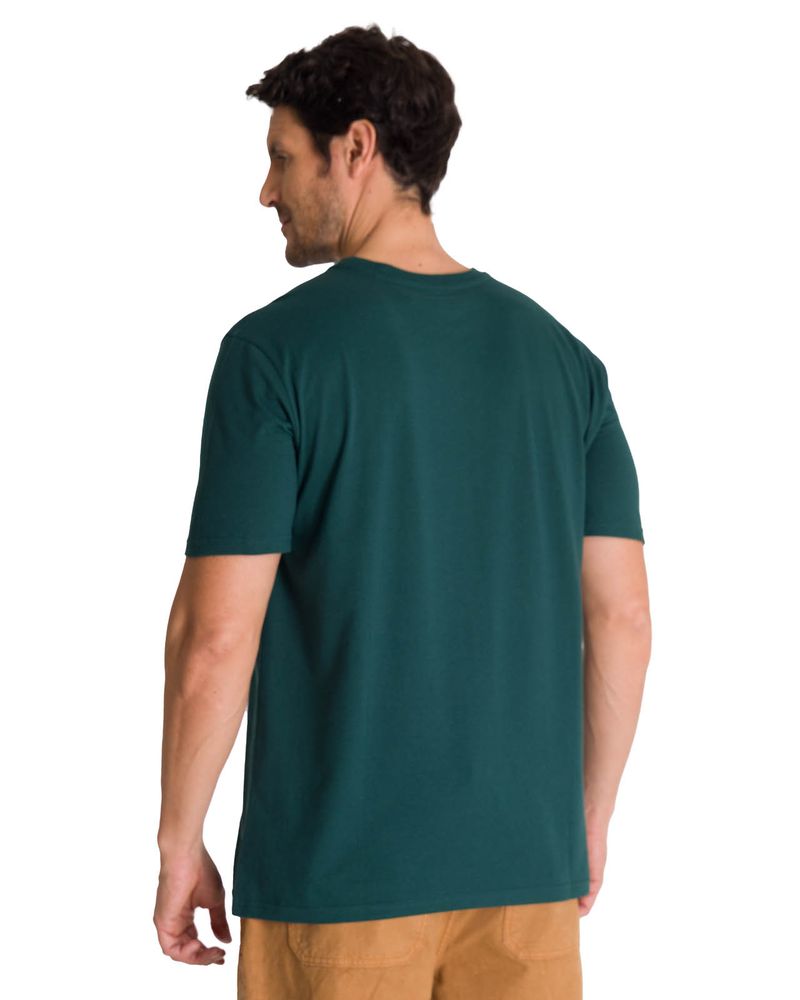 Polera-Manga-Corta-Hombre-Logo-Caterpillar-Verde-CAT