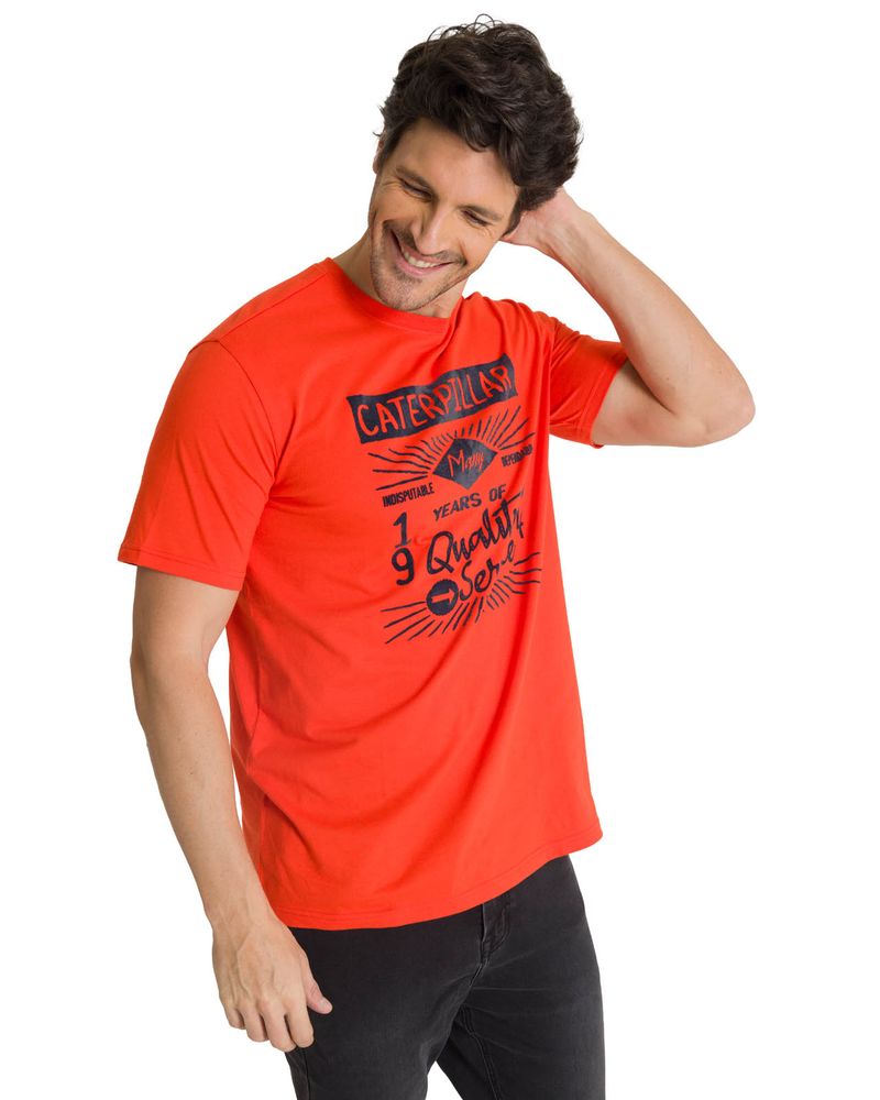 Polera-Manga-Corta-Hombre-Heritage-1904-Rojo-CAT