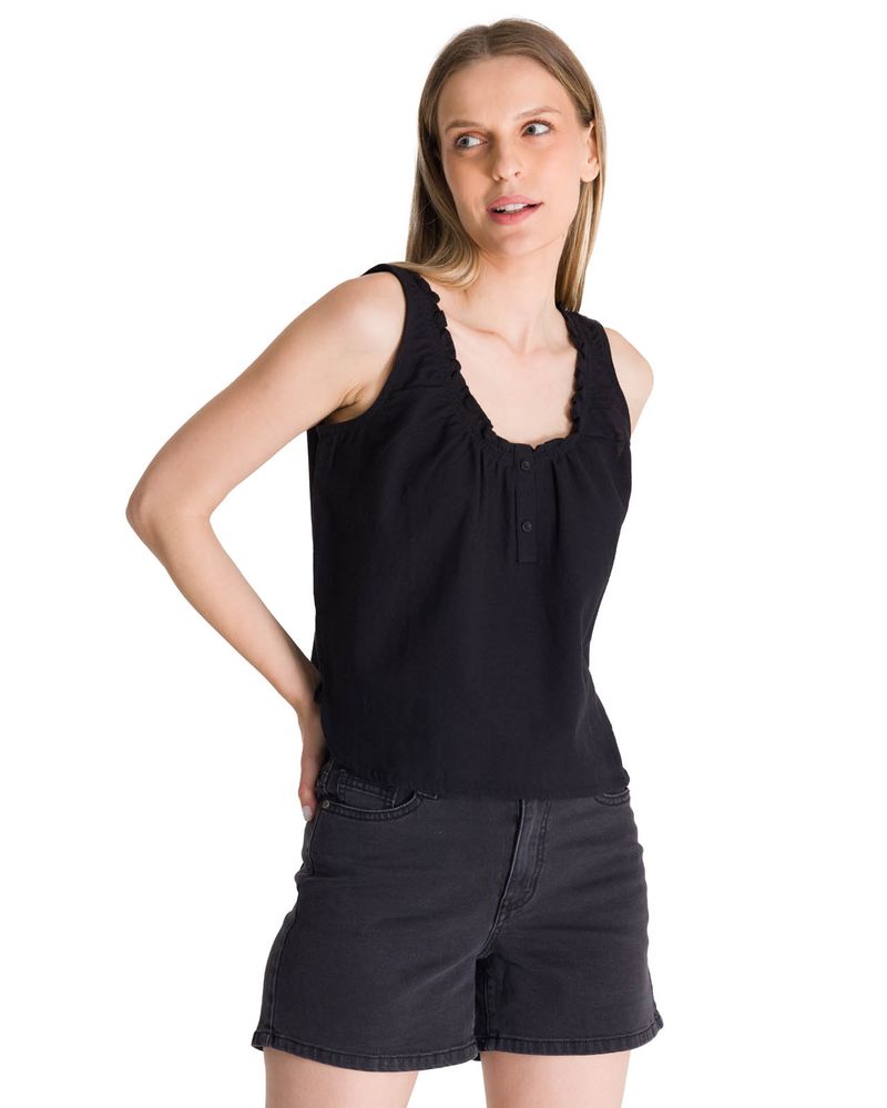 Blusa-Sin-Mangas-Mujer-U-Neck-Negro-CAT