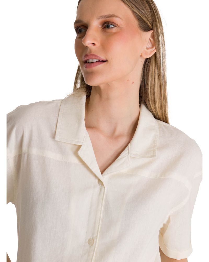 Camisa-Manga-Corta-Mujer-Lightweight-Camp-Blanco-CAT