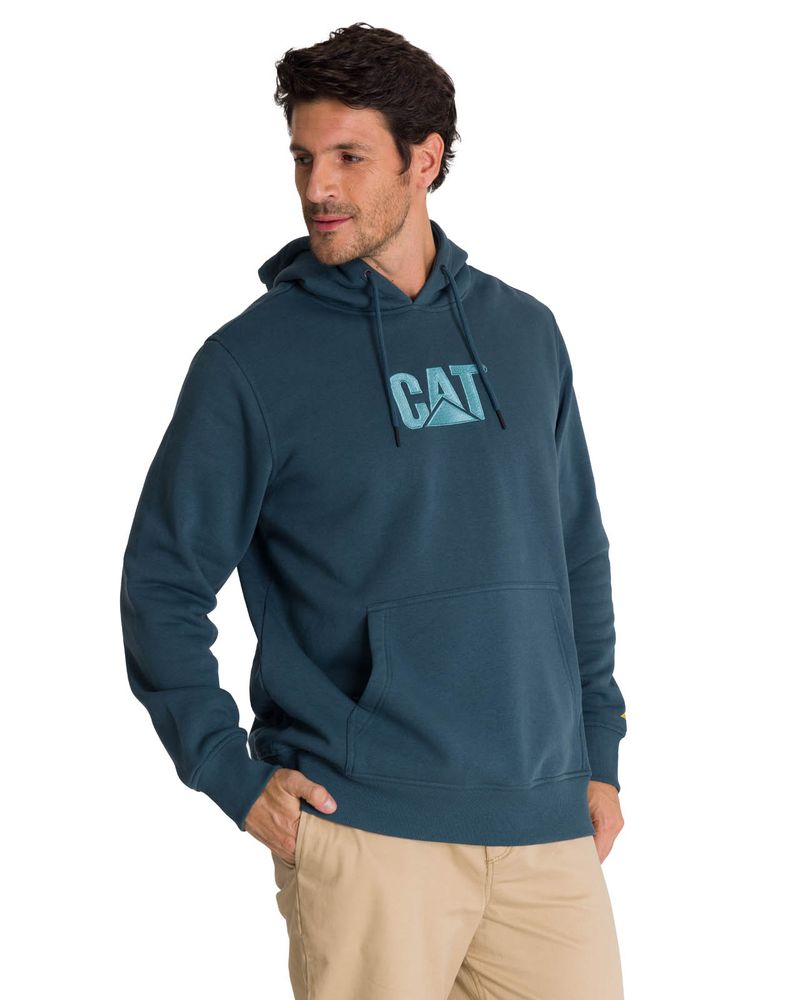 Poleron-Fleece-Hombre-Hoody-CAT-Logo-Azul-CAT
