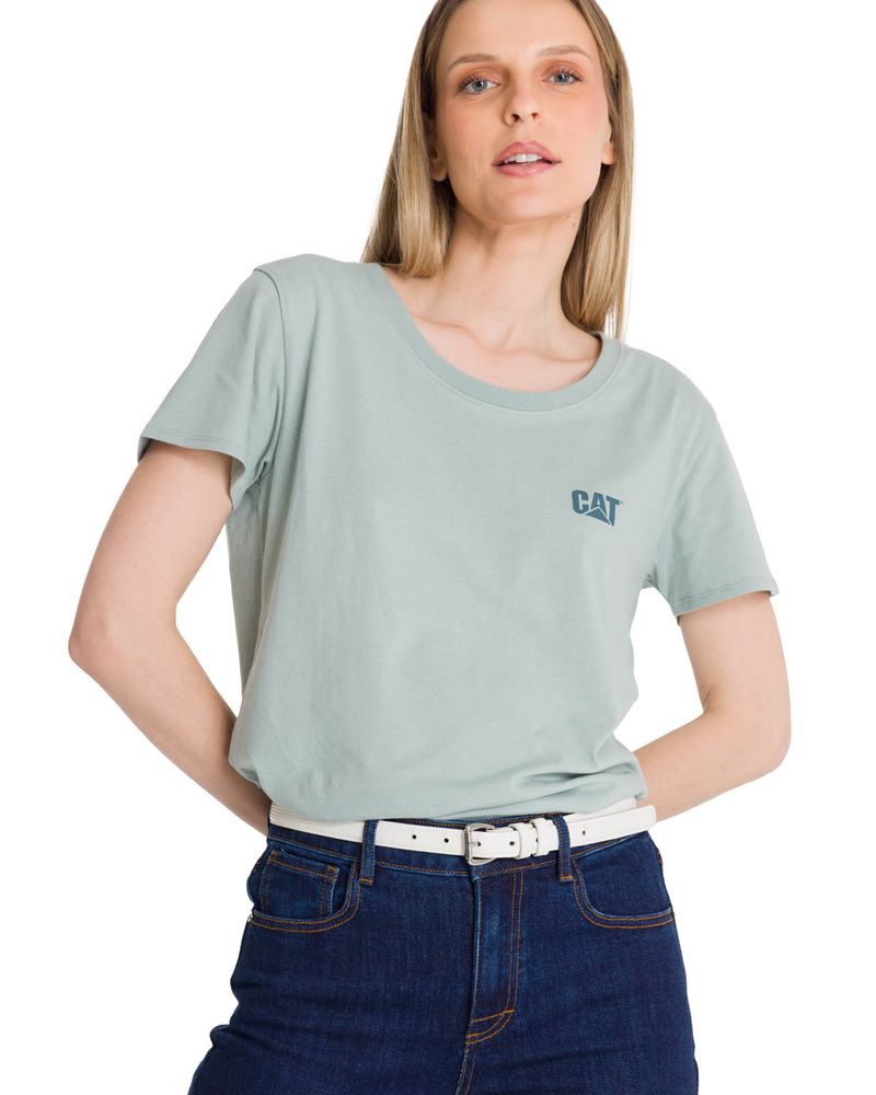 Polera-Manga-Corta-Mujer-Logo-Azul-Celeste-CAT