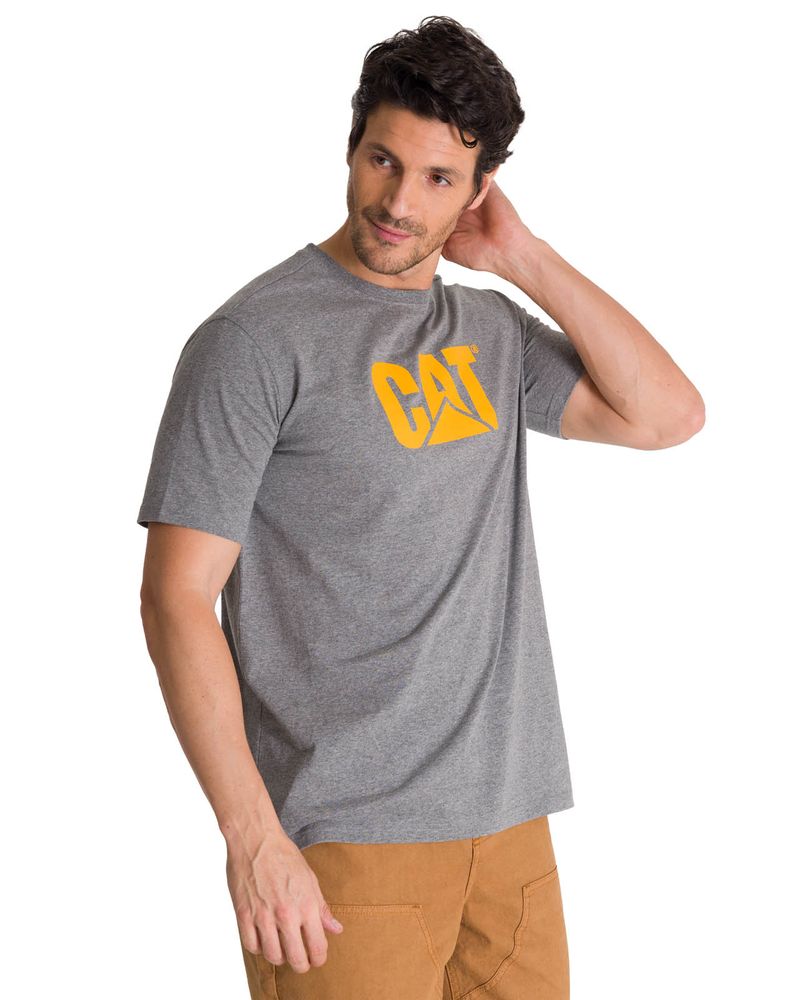 Polera-Manga-Corta-Hombre-Logo-Gris-CAT