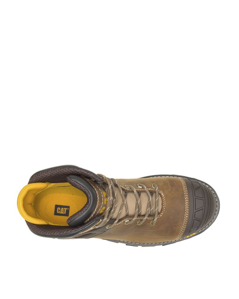 Botin-de-Cuero-Hombre-Excavator-Superlite-WP-Cafe-Cat